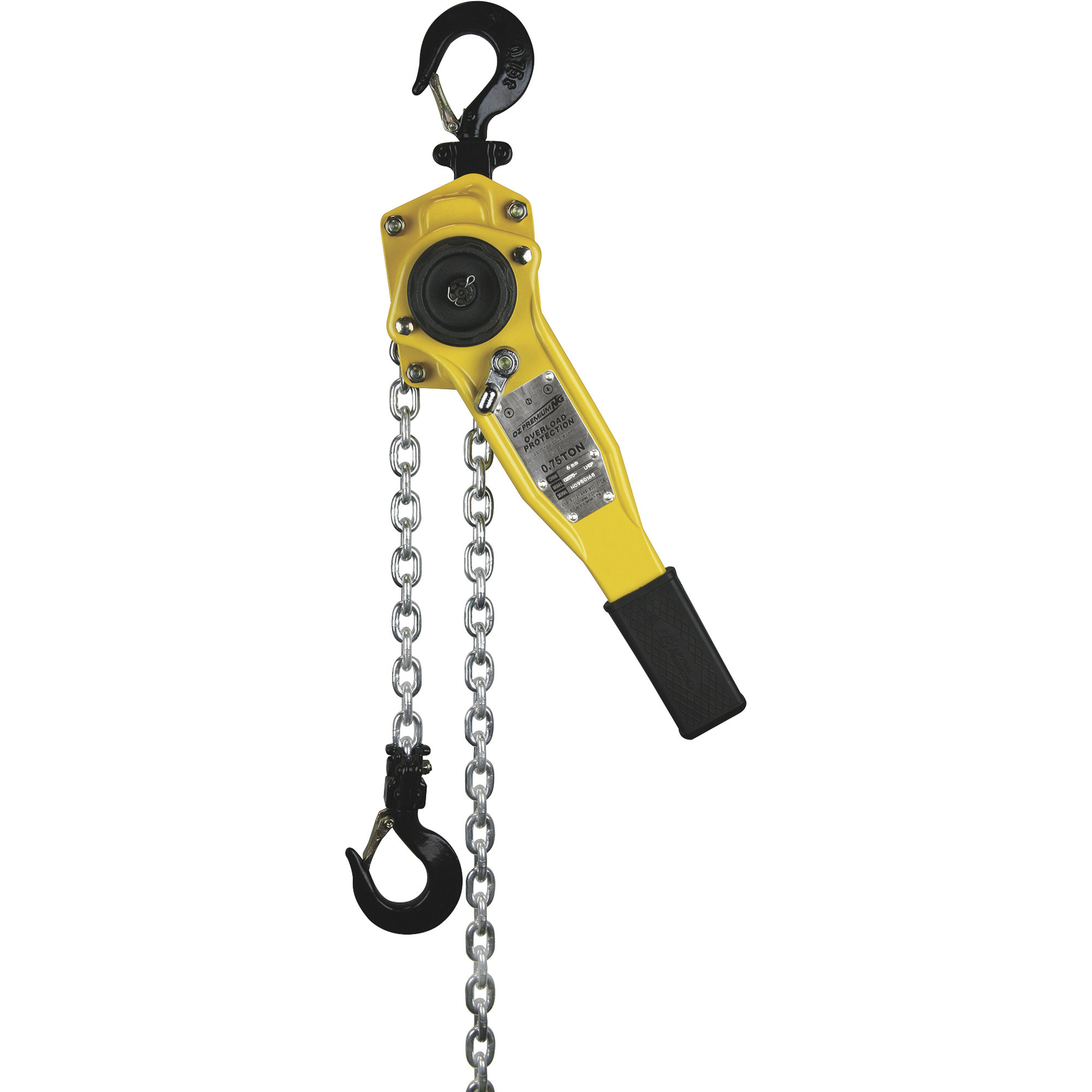 OZ Lifting Products Premium Lever Hoist, 3/4-Ton Capacity, 15ft. Lift, Model# OZ075-15LHOP